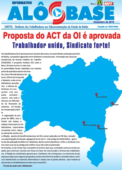 Proposta do ACT da OI Ã© aprovada